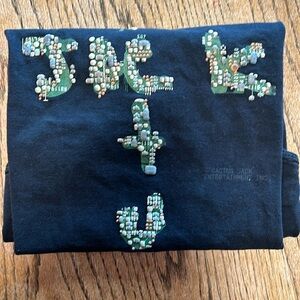 Travis Scott Playstation motherboard Black Tee - washed and worn line dried.